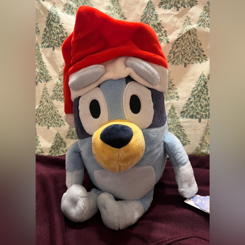 BLUEY Christmas Santa Plush